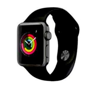 LIKE NEW- Apple Watch Series 3 (GPS) 38mm Aluminum Case with Red Sport Band